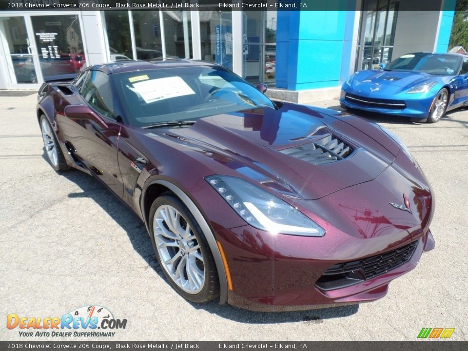 2018 Chevrolet Corvette Z06 Coupe Black Rose Metallic / Jet Black Photo #9