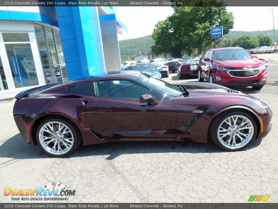 2018 Chevrolet Corvette Z06 Coupe Black Rose Metallic / Jet Black Photo #10