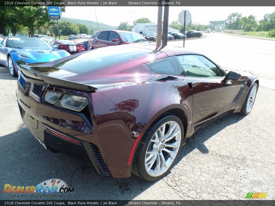 2018 Chevrolet Corvette Z06 Coupe Black Rose Metallic / Jet Black Photo #11