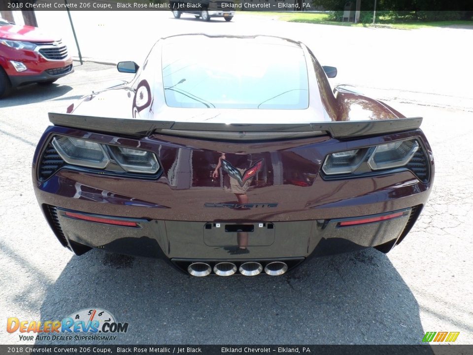 2018 Chevrolet Corvette Z06 Coupe Black Rose Metallic / Jet Black Photo #12