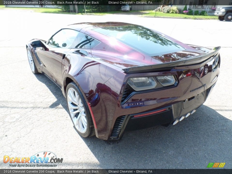 2018 Chevrolet Corvette Z06 Coupe Black Rose Metallic / Jet Black Photo #13