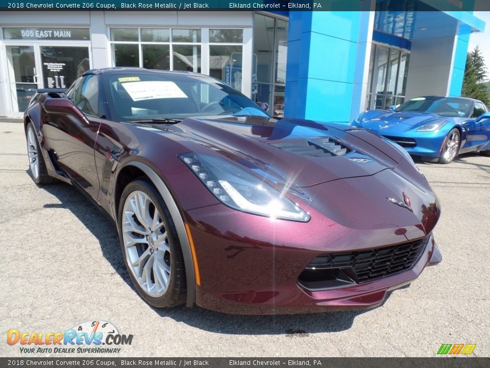 2018 Chevrolet Corvette Z06 Coupe Black Rose Metallic / Jet Black Photo #16
