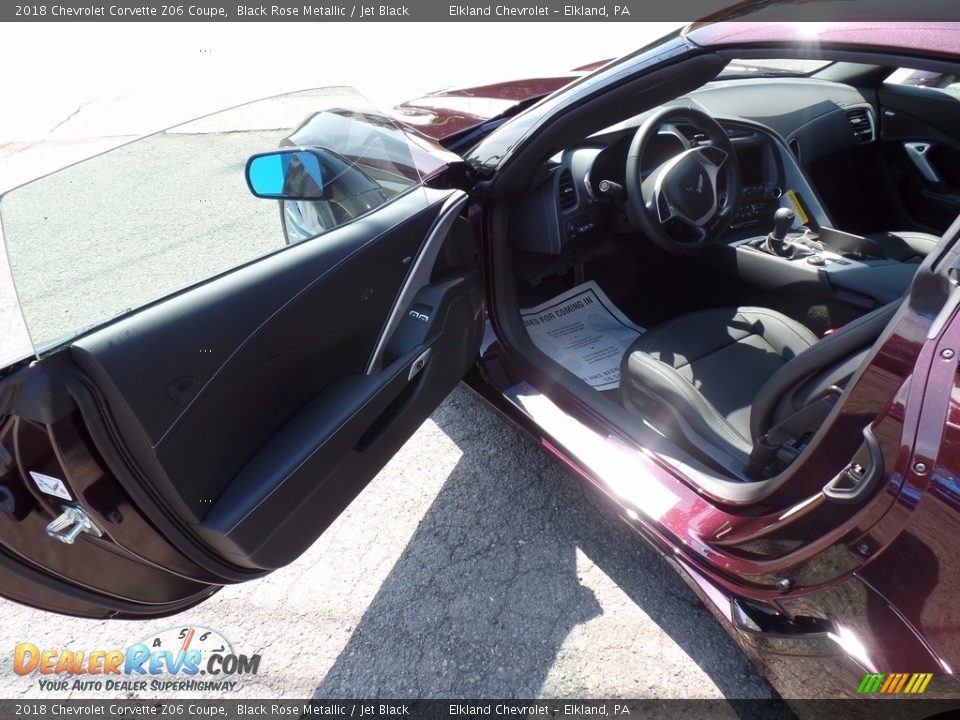 2018 Chevrolet Corvette Z06 Coupe Black Rose Metallic / Jet Black Photo #18