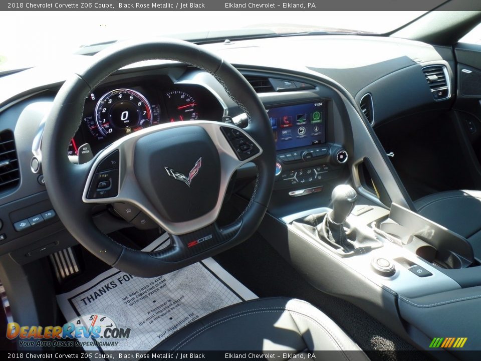 2018 Chevrolet Corvette Z06 Coupe Black Rose Metallic / Jet Black Photo #22
