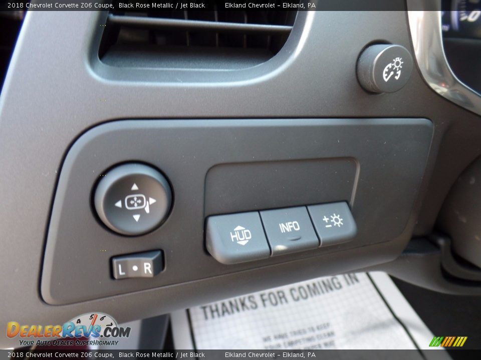 Controls of 2018 Chevrolet Corvette Z06 Coupe Photo #27