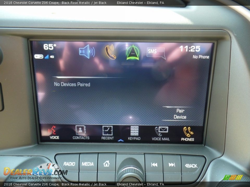 2018 Chevrolet Corvette Z06 Coupe Black Rose Metallic / Jet Black Photo #33