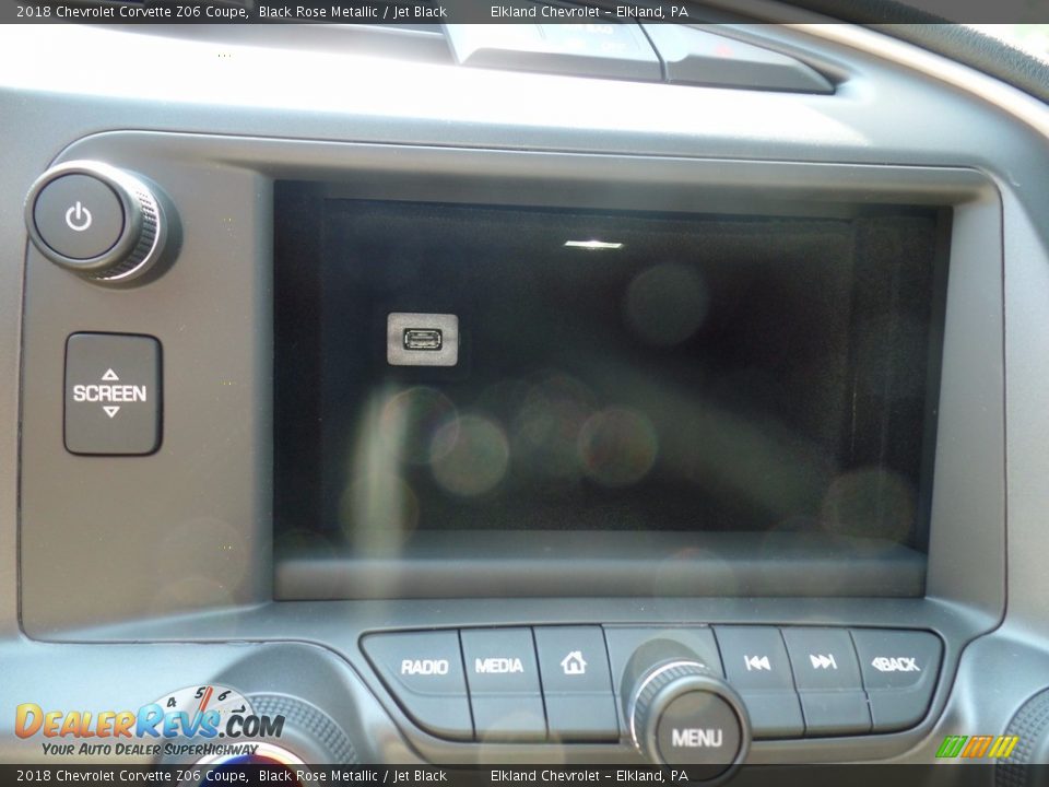 2018 Chevrolet Corvette Z06 Coupe Black Rose Metallic / Jet Black Photo #35