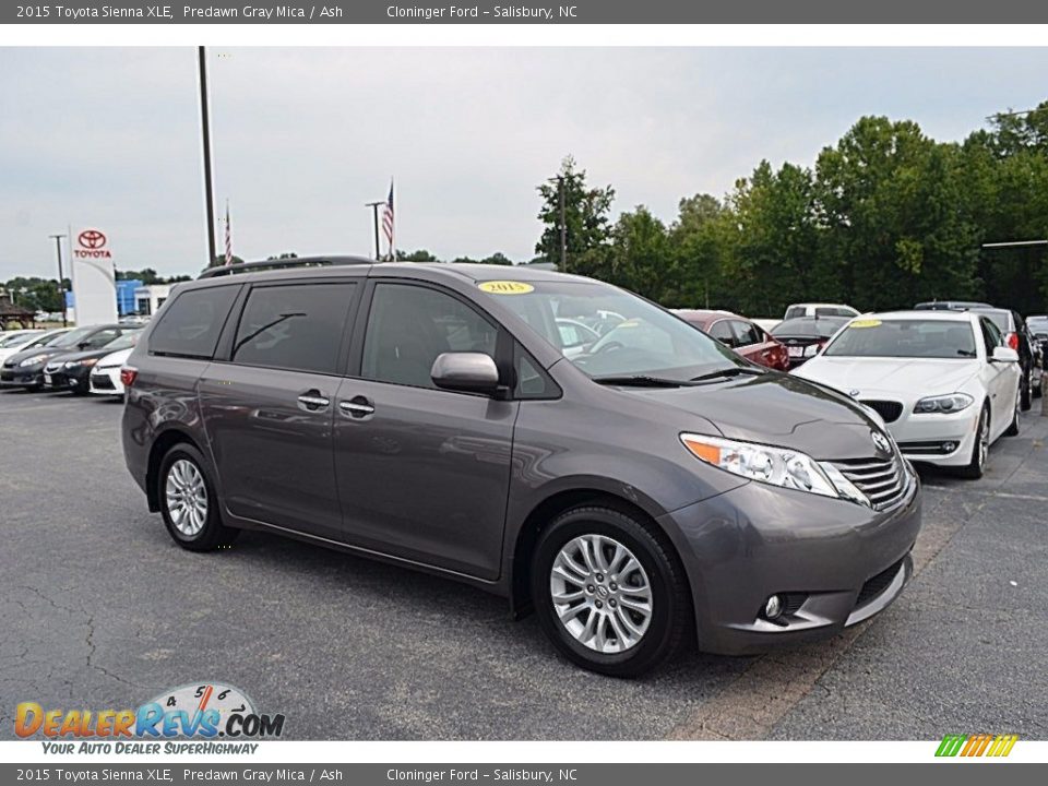 2015 Toyota Sienna XLE Predawn Gray Mica / Ash Photo #1