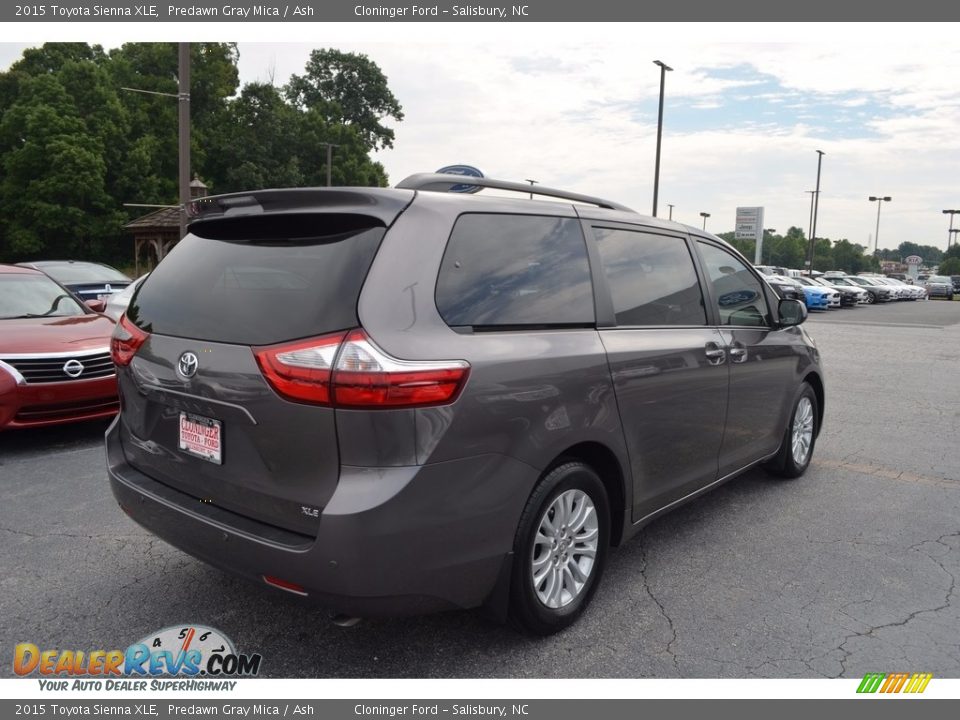 2015 Toyota Sienna XLE Predawn Gray Mica / Ash Photo #3