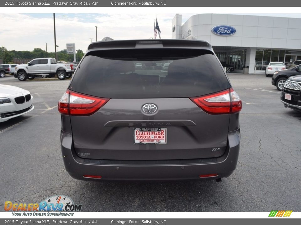 2015 Toyota Sienna XLE Predawn Gray Mica / Ash Photo #4
