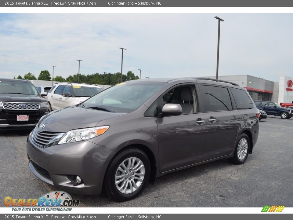 2015 Toyota Sienna XLE Predawn Gray Mica / Ash Photo #6