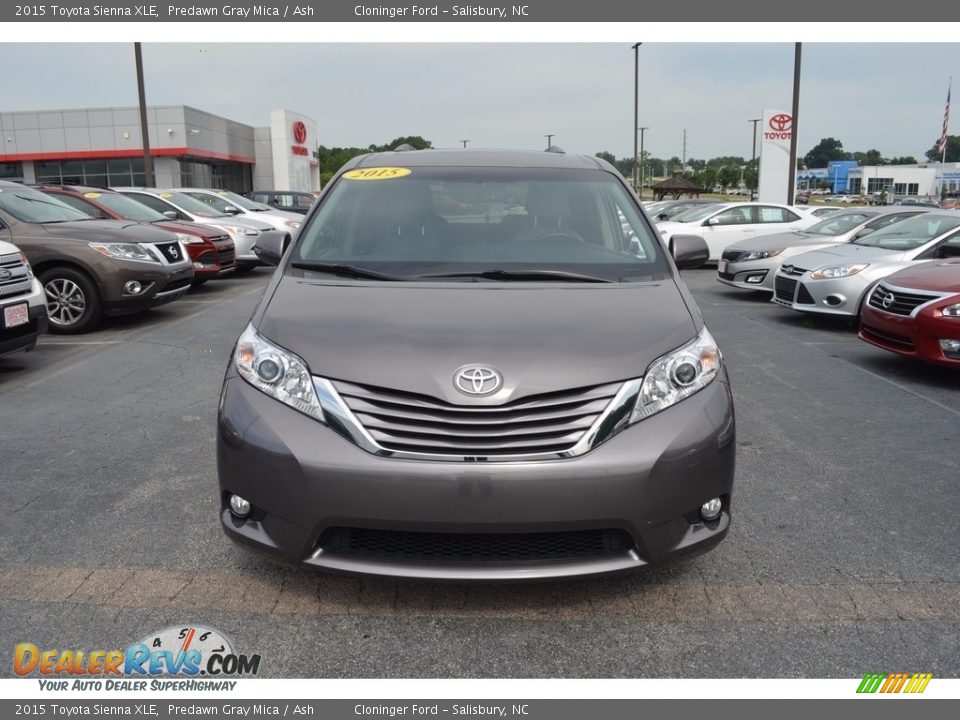 2015 Toyota Sienna XLE Predawn Gray Mica / Ash Photo #7