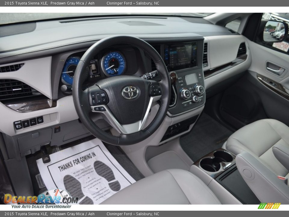 2015 Toyota Sienna XLE Predawn Gray Mica / Ash Photo #10
