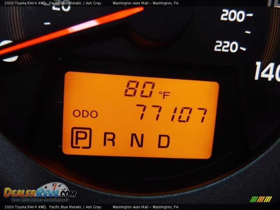 2009 Toyota RAV4 4WD Pacific Blue Metallic / Ash Gray Photo #25