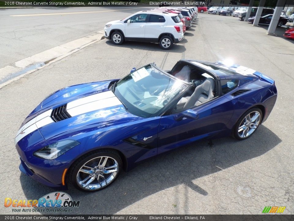 2018 Chevrolet Corvette Stingray Convertible Admiral Blue Metallic / Gray Photo #1