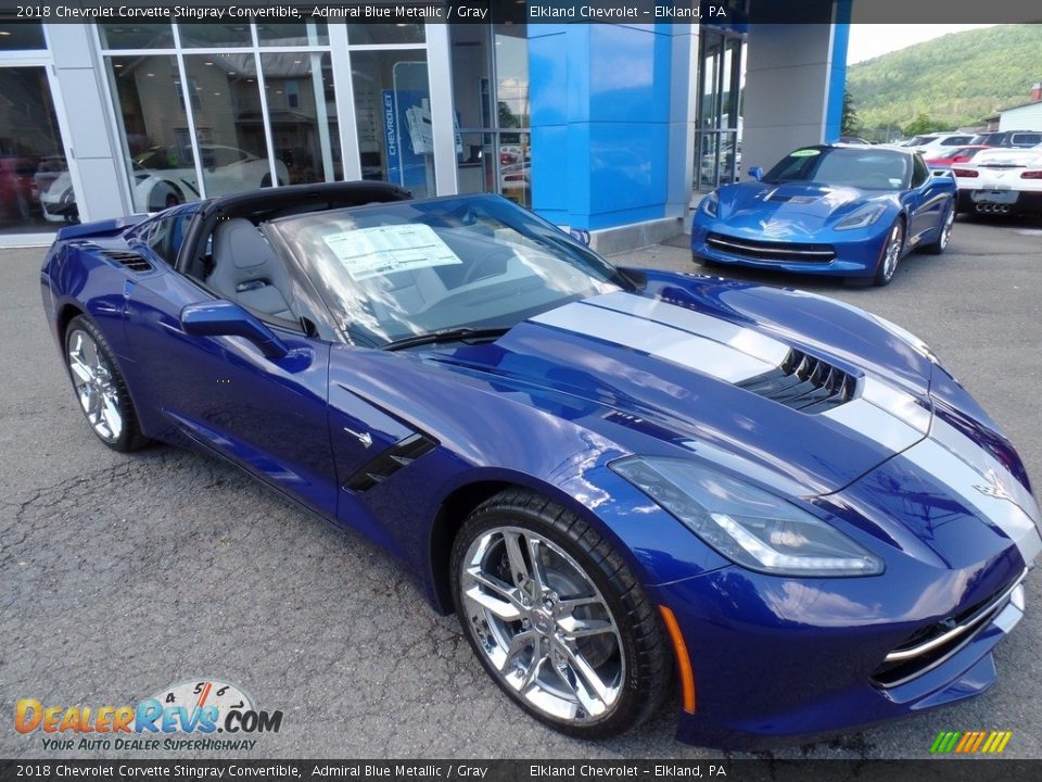 Front 3/4 View of 2018 Chevrolet Corvette Stingray Convertible Photo #2