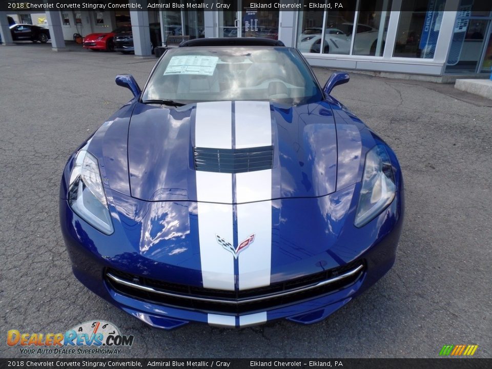 2018 Chevrolet Corvette Stingray Convertible Admiral Blue Metallic / Gray Photo #3