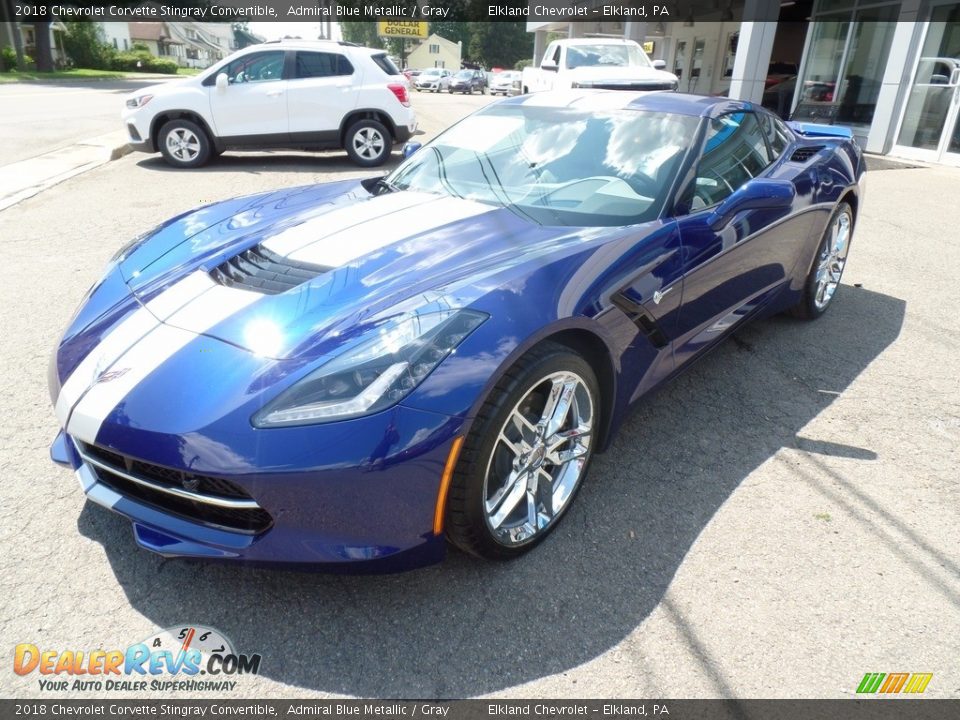 2018 Chevrolet Corvette Stingray Convertible Admiral Blue Metallic / Gray Photo #5