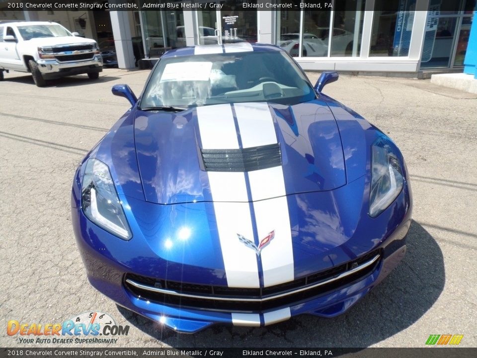 2018 Chevrolet Corvette Stingray Convertible Admiral Blue Metallic / Gray Photo #6