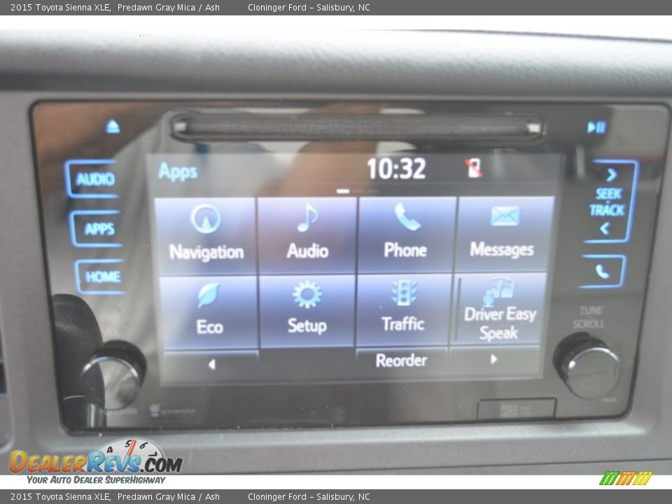 2015 Toyota Sienna XLE Predawn Gray Mica / Ash Photo #20