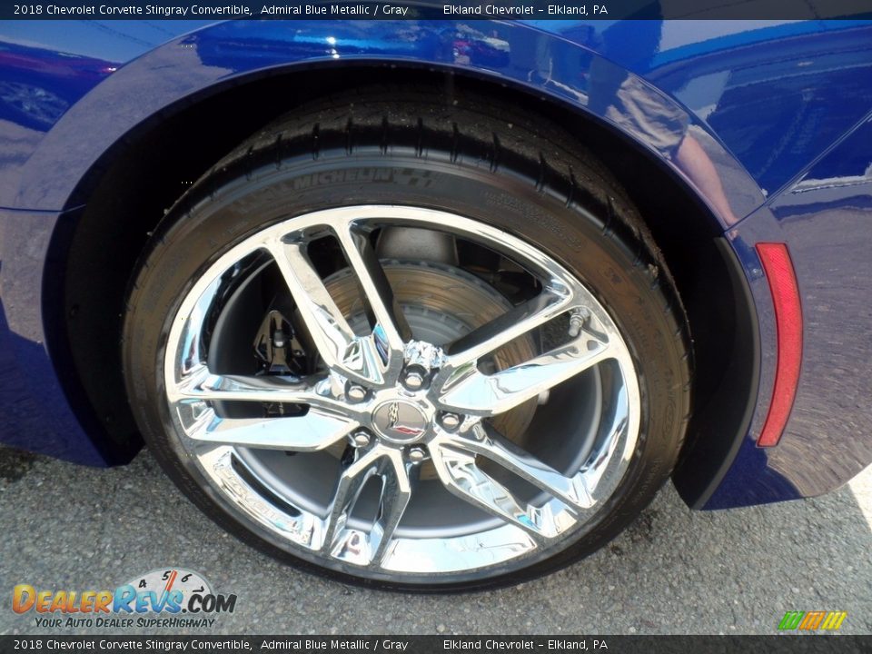 2018 Chevrolet Corvette Stingray Convertible Admiral Blue Metallic / Gray Photo #13