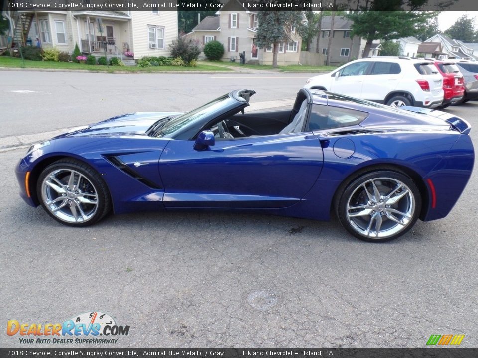 2018 Chevrolet Corvette Stingray Convertible Admiral Blue Metallic / Gray Photo #16