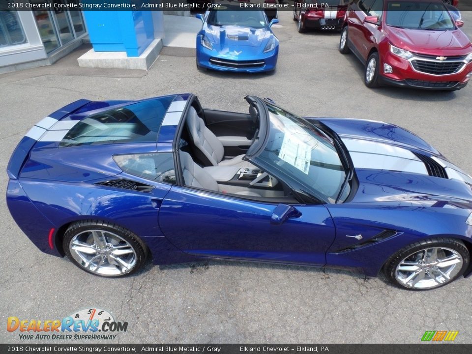 2018 Chevrolet Corvette Stingray Convertible Admiral Blue Metallic / Gray Photo #18