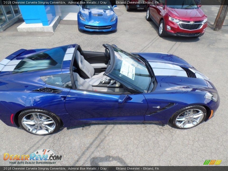 2018 Chevrolet Corvette Stingray Convertible Admiral Blue Metallic / Gray Photo #19