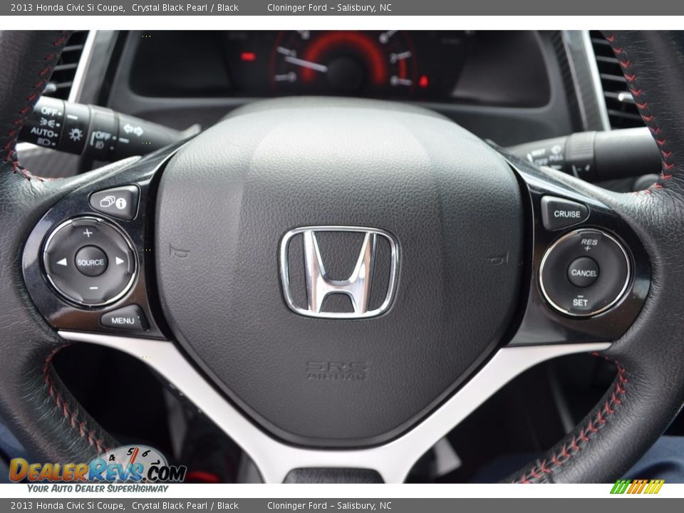 2013 Honda Civic Si Coupe Crystal Black Pearl / Black Photo #18