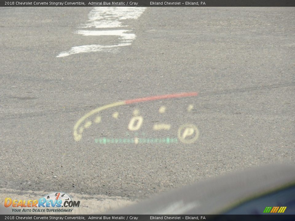 2018 Chevrolet Corvette Stingray Convertible Admiral Blue Metallic / Gray Photo #33