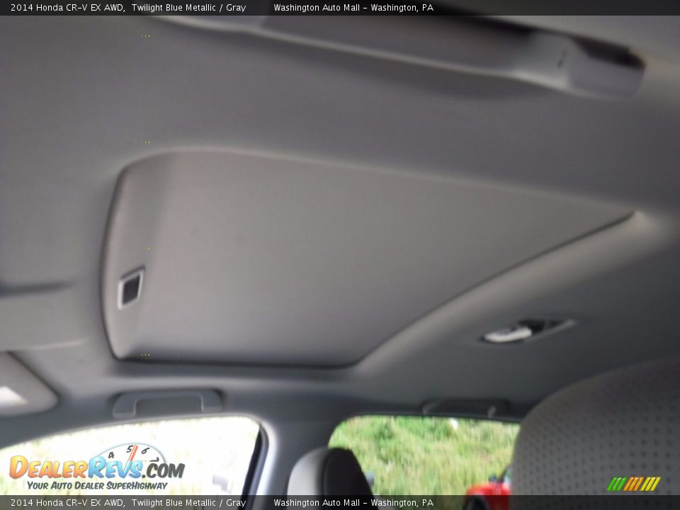 2014 Honda CR-V EX AWD Twilight Blue Metallic / Gray Photo #11