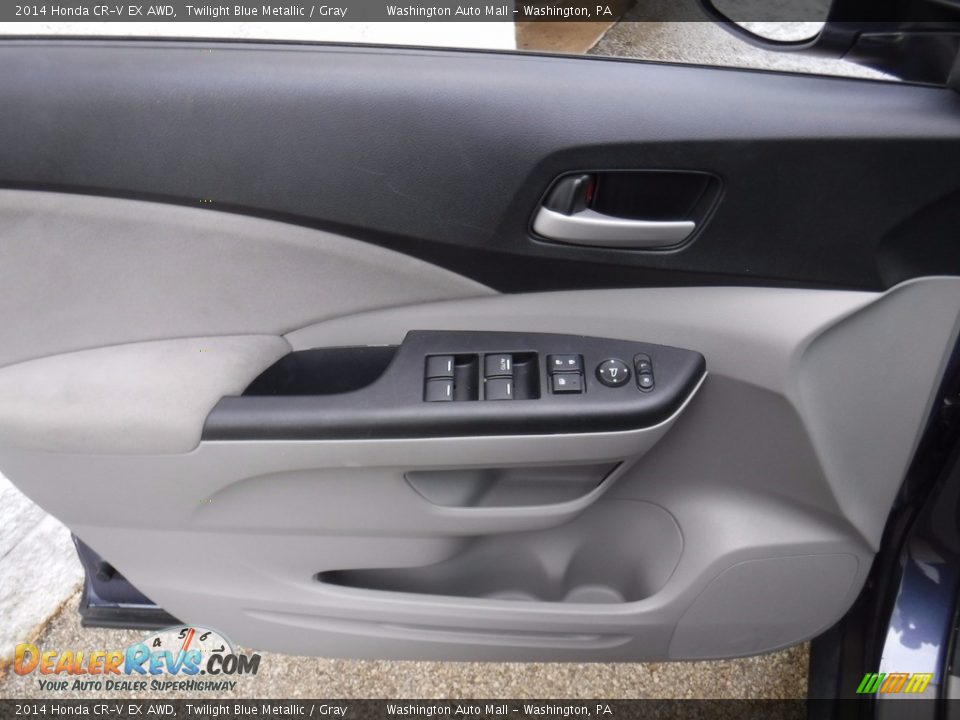 2014 Honda CR-V EX AWD Twilight Blue Metallic / Gray Photo #12