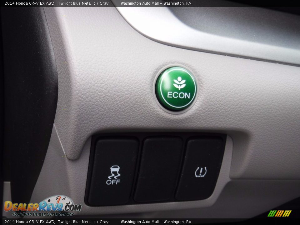 2014 Honda CR-V EX AWD Twilight Blue Metallic / Gray Photo #14
