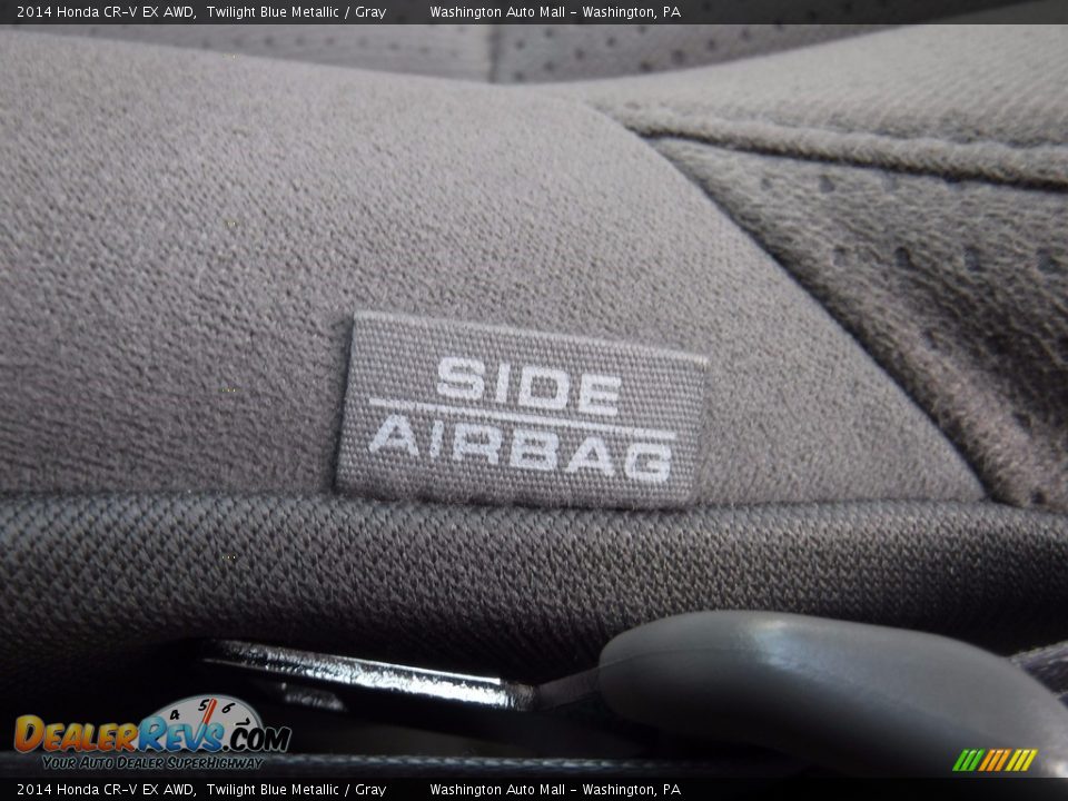 2014 Honda CR-V EX AWD Twilight Blue Metallic / Gray Photo #16