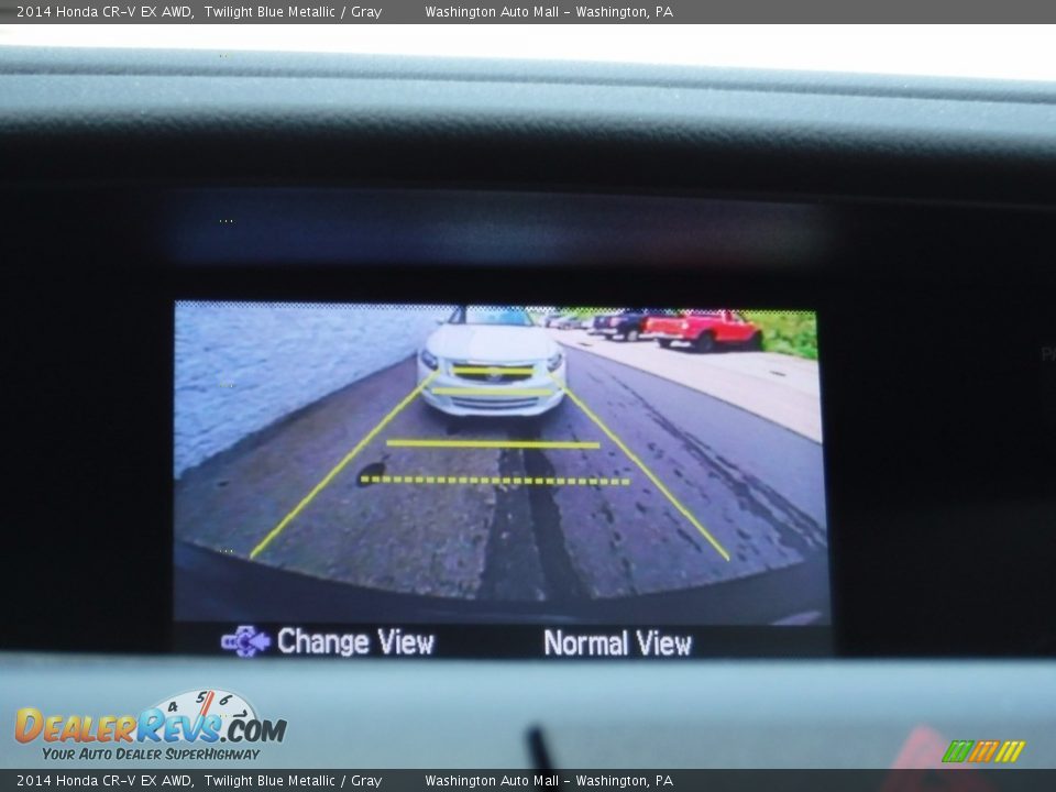2014 Honda CR-V EX AWD Twilight Blue Metallic / Gray Photo #18