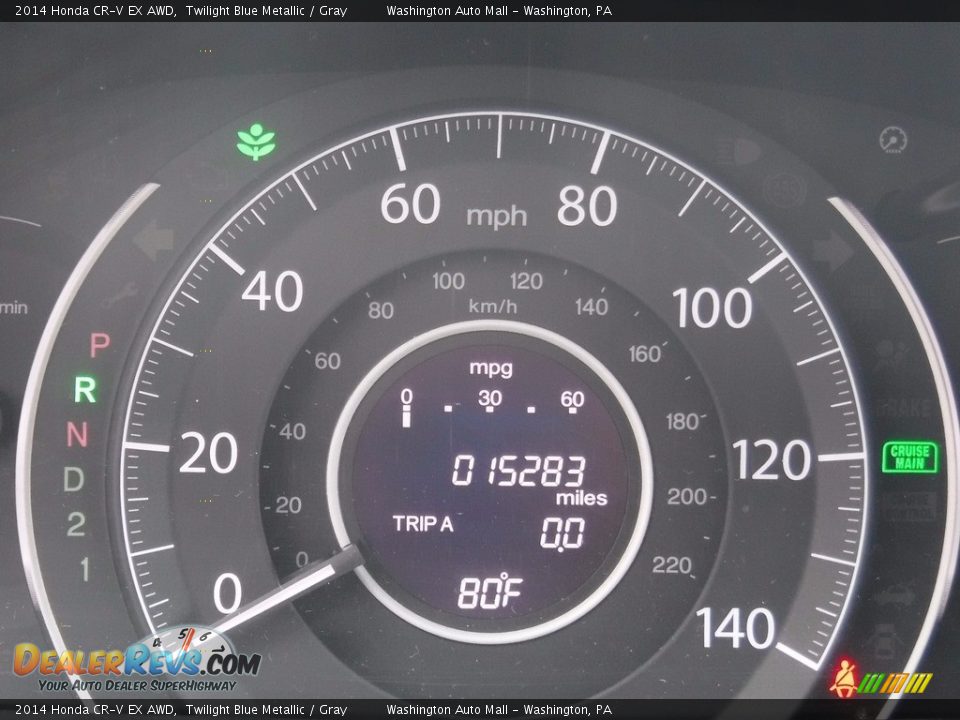 2014 Honda CR-V EX AWD Twilight Blue Metallic / Gray Photo #25