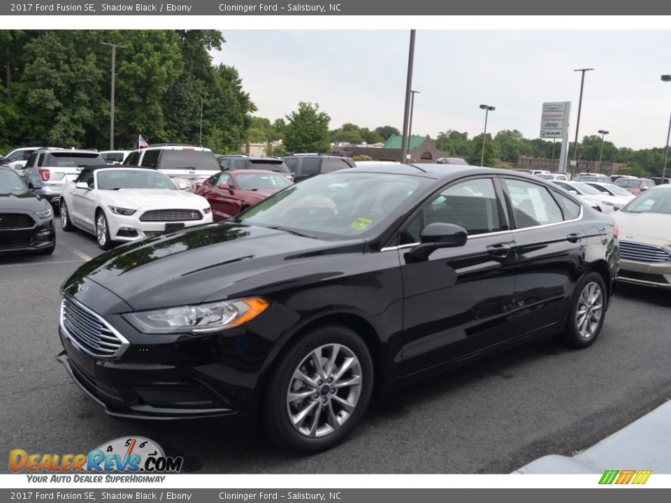 2017 Ford Fusion SE Shadow Black / Ebony Photo #3