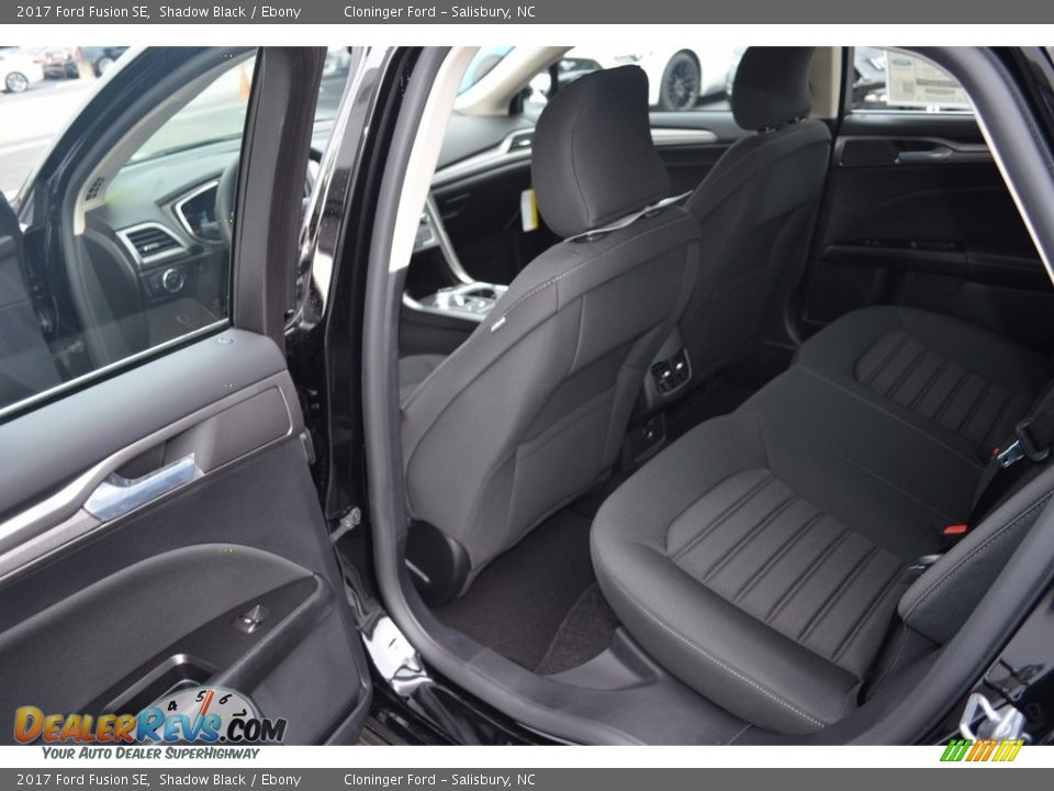 2017 Ford Fusion SE Shadow Black / Ebony Photo #8