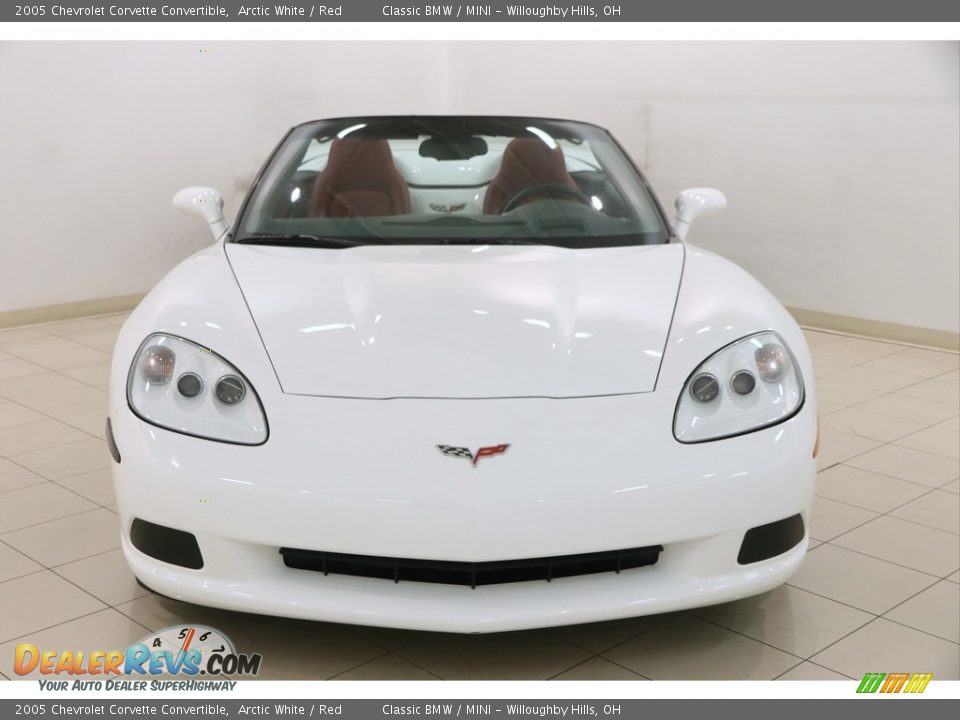 2005 Chevrolet Corvette Convertible Arctic White / Red Photo #3