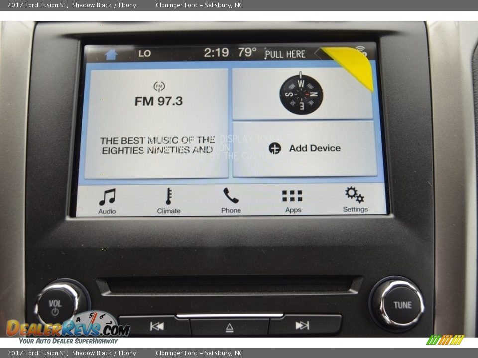 2017 Ford Fusion SE Shadow Black / Ebony Photo #10