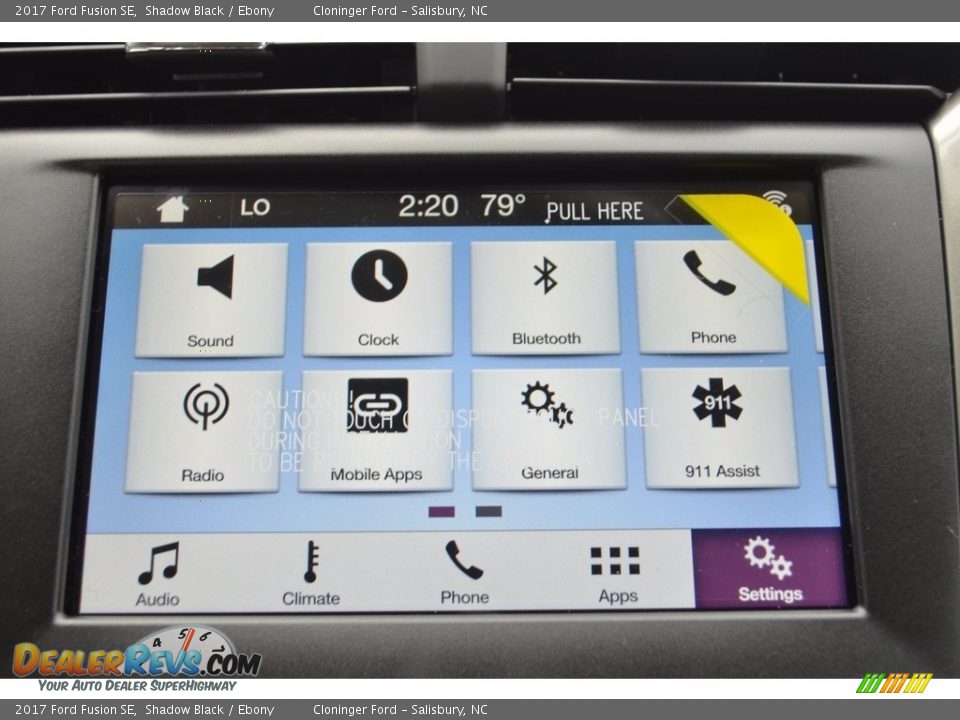 2017 Ford Fusion SE Shadow Black / Ebony Photo #11