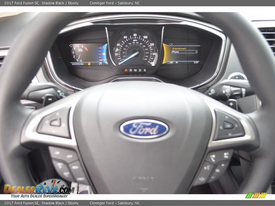 2017 Ford Fusion SE Shadow Black / Ebony Photo #16