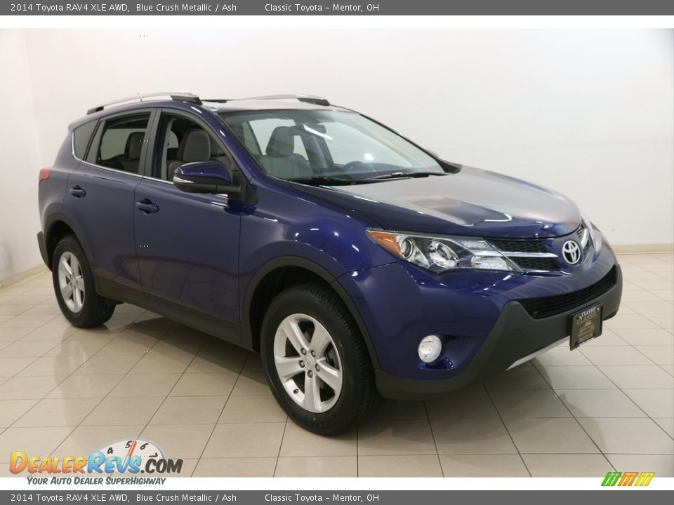 2014 Toyota RAV4 XLE AWD Blue Crush Metallic / Ash Photo #1