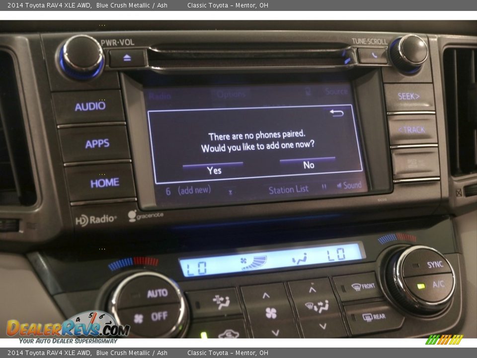 2014 Toyota RAV4 XLE AWD Blue Crush Metallic / Ash Photo #10