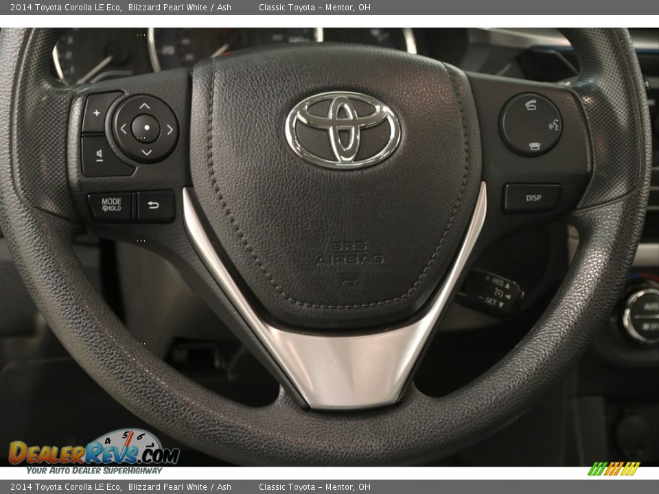 2014 Toyota Corolla LE Eco Blizzard Pearl White / Ash Photo #6