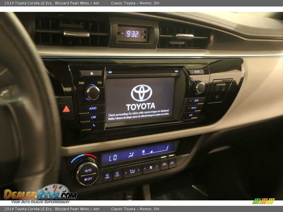2014 Toyota Corolla LE Eco Blizzard Pearl White / Ash Photo #8