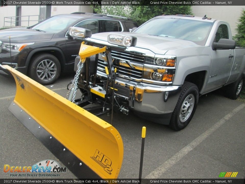 2017 Chevrolet Silverado 2500HD Work Truck Double Cab 4x4 Black / Dark Ash/Jet Black Photo #3