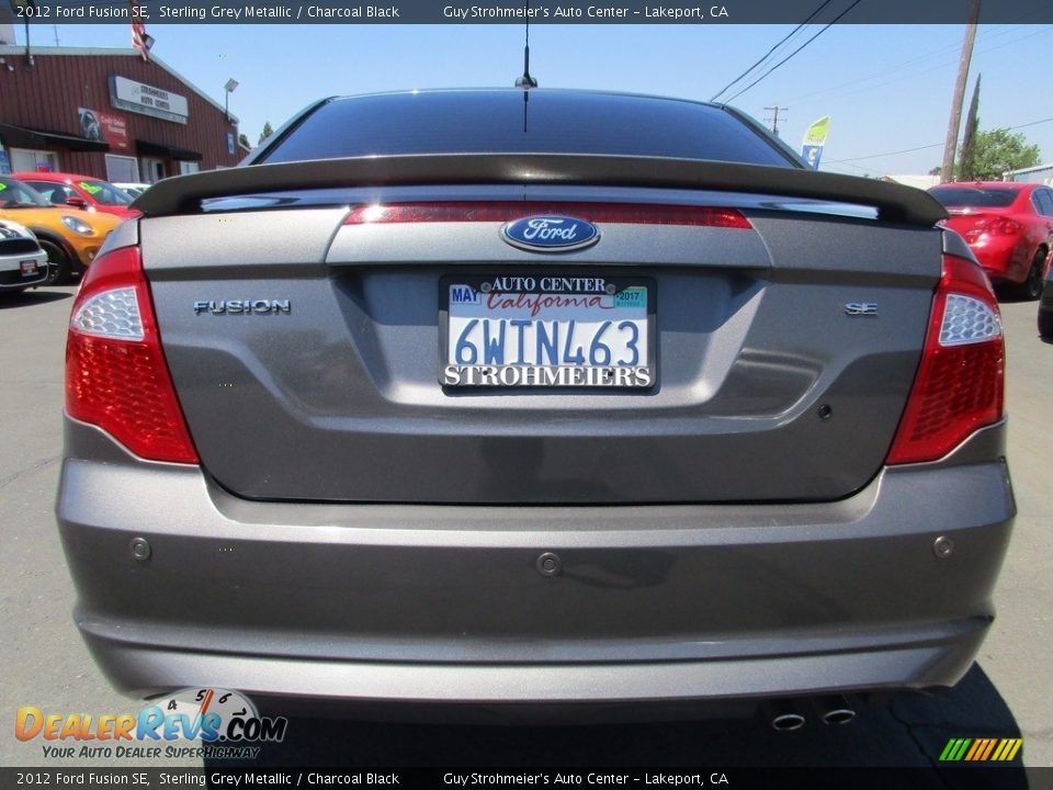 2012 Ford Fusion SE Sterling Grey Metallic / Charcoal Black Photo #6