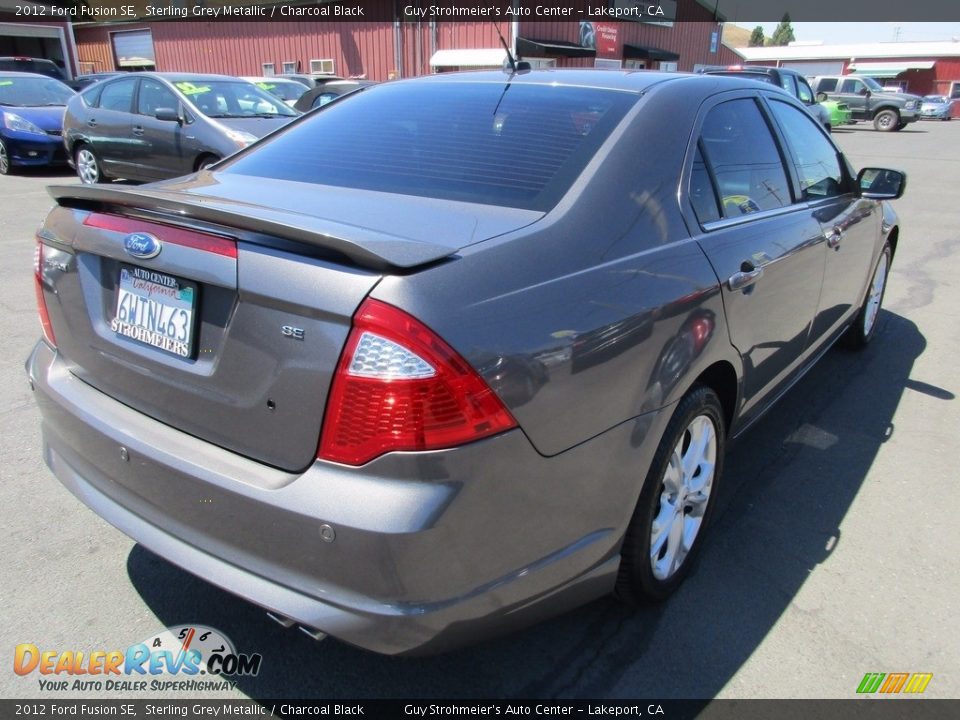 2012 Ford Fusion SE Sterling Grey Metallic / Charcoal Black Photo #7