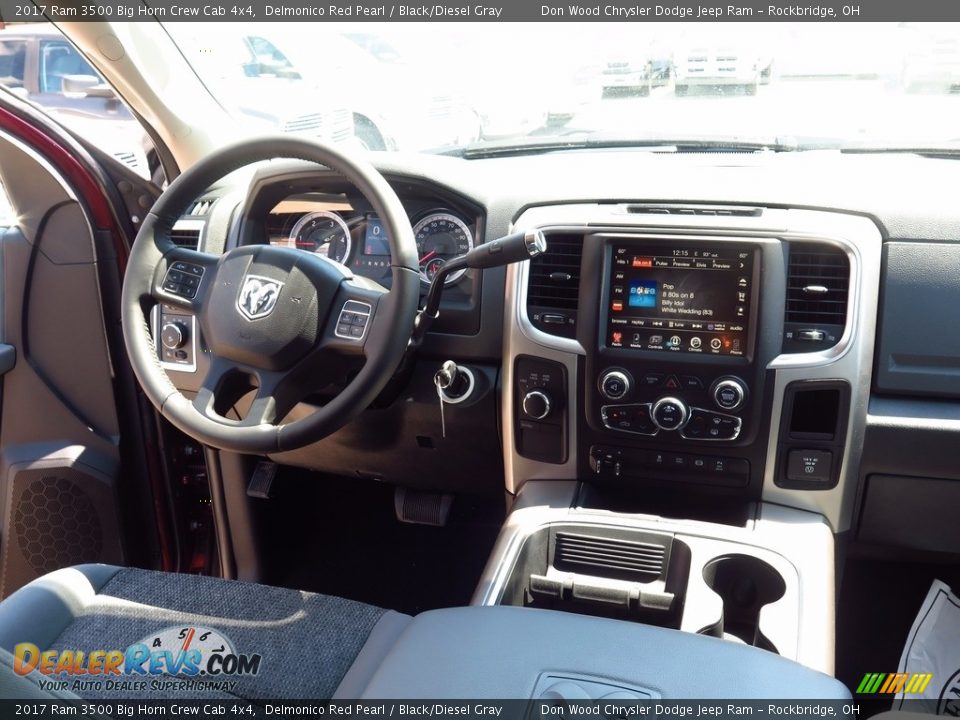 2017 Ram 3500 Big Horn Crew Cab 4x4 Delmonico Red Pearl / Black/Diesel Gray Photo #8